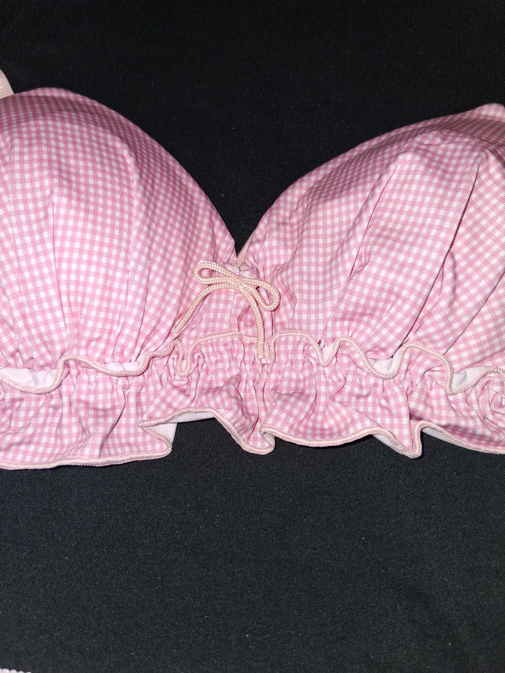 Pink Ruffled Two-Piece Lingerie Set